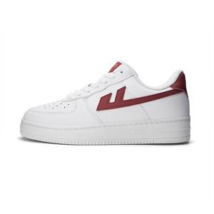 Воин Маленькие белые кроссовки противоскользящие износостойкие легкие дышащие низкие скейтбордские унисекс белый красный