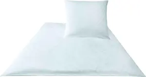 Наволочка из атласа " Mako", односпальная, василькового цвета, белая, размер 70х90 JOOP!