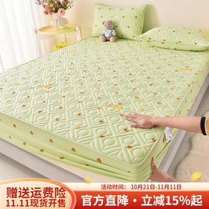 Boyang Простыня на резинке 120х200 см, хлопковая стеганая, цвет Chunyao - Green