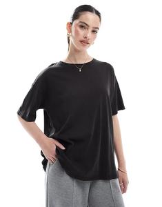 Футболка Pieces oversize черного цвета
