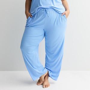 Пижамные брюки с резинкой Plus size Sonoma Goods For Life, New Periwinkle