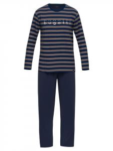 Bugatti Пижама «Турин» в коричнево-среднеполосатую расцветку