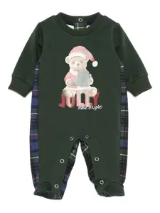 Клетчатая пижама с принтом Lapin House, зеленый