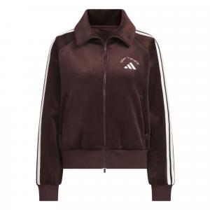 Куртка BONDED FLEECE женская Adidas, темно-коричневый/белый