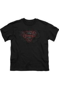 Футболка с коротким рукавом для детей Superman Brick S Gildan, черный