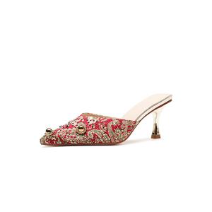 Женские сандалии с закрытым носком, устойчивые к истиранию и запаху, нескользящие MADALLO, Red