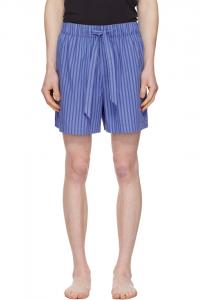Пижамные шорты из поплина Tekla, цвет boro stripes