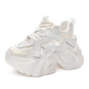 Амортизирующие противоскользящие износостойкие дышащие легкие утолщенные низкие кроссовки для женщин Shangjinni, бело-розовые