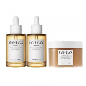 Патчи с центеллой азиатской сыворотки наборы для ухода за кожей увлажнение и восстановление 55мл+70 шт/коробка/55мл*2+70 шт/коробка SKIN1004