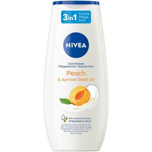 Гель для душа peach & apricot seed oil pflegedusche Nivea, объем 250 мл