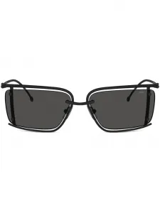 Солнцезащитные очки в прямоугольной оправе DIESEL, черный