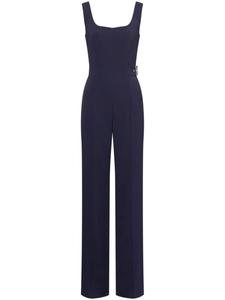 Комбинезон с перекрестными бретелями Alberta Ferretti, синий