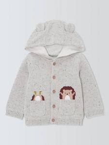 Кардиган с капюшоном в виде ежика John Lewis, Grey