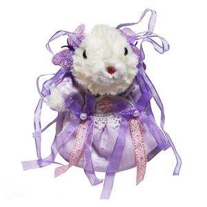 Очаровательный кролик с висячими ушками подвеска на сумку плюшевая кукла высота 20см ROUERXIONG, фиолетовый