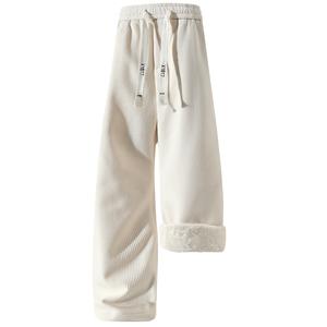 Брюки Casual Unisex утепленные с флисовой подкладкой широкие X1617, оранжевый[fleece-lined]