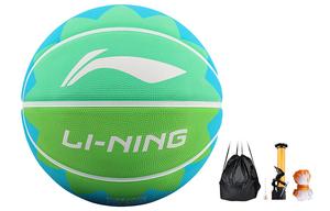 LINING Резиновый баскетбольный мяч light green размер 7 тренировочный unisex