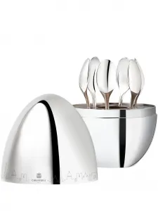 Набор Mood Skyline Shanghai из шести ложек для эспрессо Christofle, серебристый