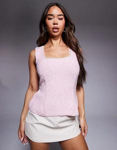 Топ-букле River Island розового цвета