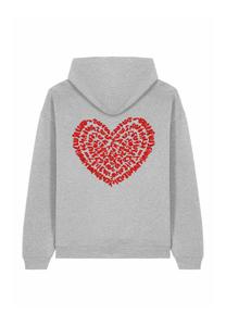 Толстовка с капюшоном CORAZON BACK EMBROIDERY - Sweatshirt Mira Paris, пятнистый серый