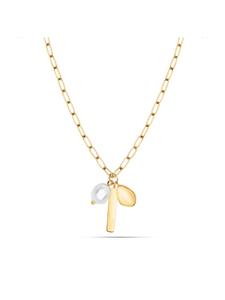 s.Oliver Элегантное золотое колье с подвеской
