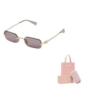 Прямоугольные солнцезащитные очки в оправе MIU MIU