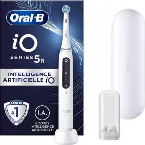 Электрическая зубная щетка iO 5N белая с Bluetooth 1 щетка 1 дорожный футляр Oral-B