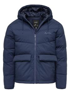 Зимняя куртка с капюшоном темно-синего цвета Humy