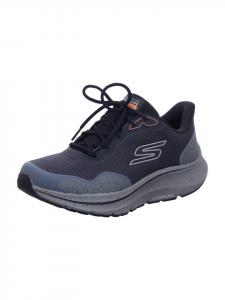 Низкие кеды серого цвета Skechers