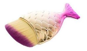 Стилистическая кисть-рыба розово-золотая, скошенная, 1 шт., Stylistic