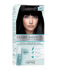 Постоянное окрашивание Colour Clinuance для нежных волос Clearé Institute, 1.0 Negro