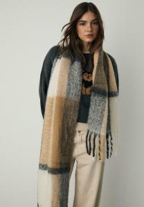 Шарф Stradivarius THICK CHECK, Black