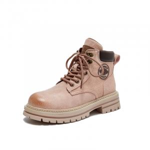 GIGIRYO Женские берцы до щиколотки розовые со скрытой платформой, цвет Pink (Hidden Wedge)