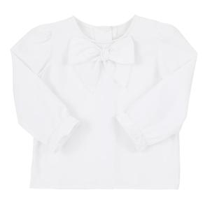 Детская блузка Beatrice Bow в белом цвете Worth Avenue The Beaufort Bonnet Company