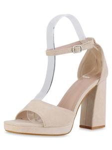 Сандалии на плоской подошве VAN HILL Riemchensandaletten Natalie, бежевый