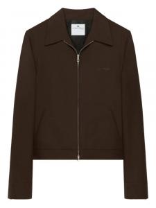 Courrèges куртка на молнии, коричневый