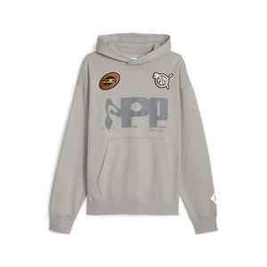 Толстовка x perks and mini graphic hoodie 'concrete grey' Puma, серый
