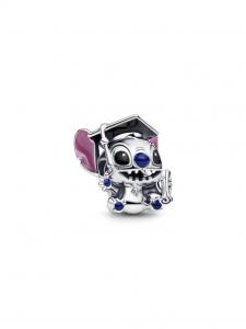 Шарм Pandora Disney Stitch Graduation Charm, стерлинговое серебро