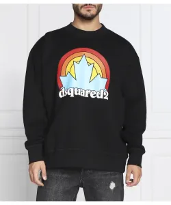 Толстовка «Закат» Regular fit Dsquared2, черный