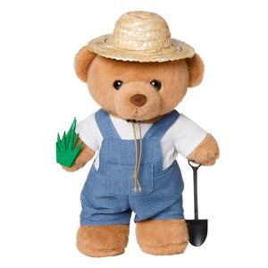 Shu family Плюшевая игрушка Agricultural Science Bear Brown Dolls высота 30см