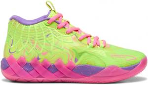 Мужские баскетбольные кроссовки PUMA Mb.01 Inverse Toxic для помещений - зеленые