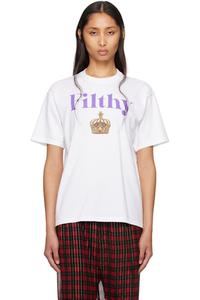 Белая футболка «Filthy» UNDERCOVER