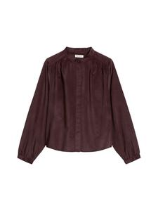 Свободная бархатная блузка цвета Черная вишня Marc O'Polo