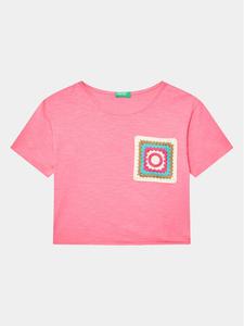 Футболка стандартного кроя United Colors Of Benetton, розовый