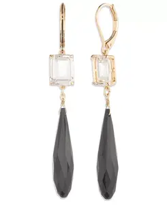 Двойные серьги из стекла и эпоксидного камня Lauren Ralph Lauren, black