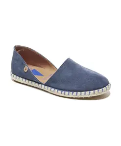 Плоские туфли на шнуровке с голубым ирисом Verbenas, синий