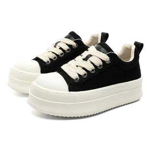 Износостойкие низкие кроссовки для скейтбординга, увеличивающие рост, унисекс Lanza, Black