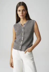 Жилет с ребристым эффектом свободного кроя Opus, Coffee Bean