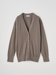 Хлопковый вязаный кардиган с V-образным вырезом и длинными рукавами | S4620 | 30G, стандартный крой