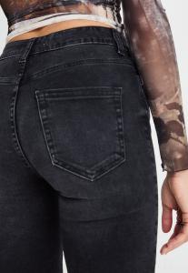 Джинсы облегающие ONLRUSH MID WAIST ONLY, черный деним