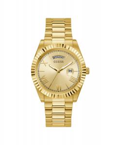 Мужские часы Connoisseur GW0265G2 со стальным и золотым ремешком Guess, золотой